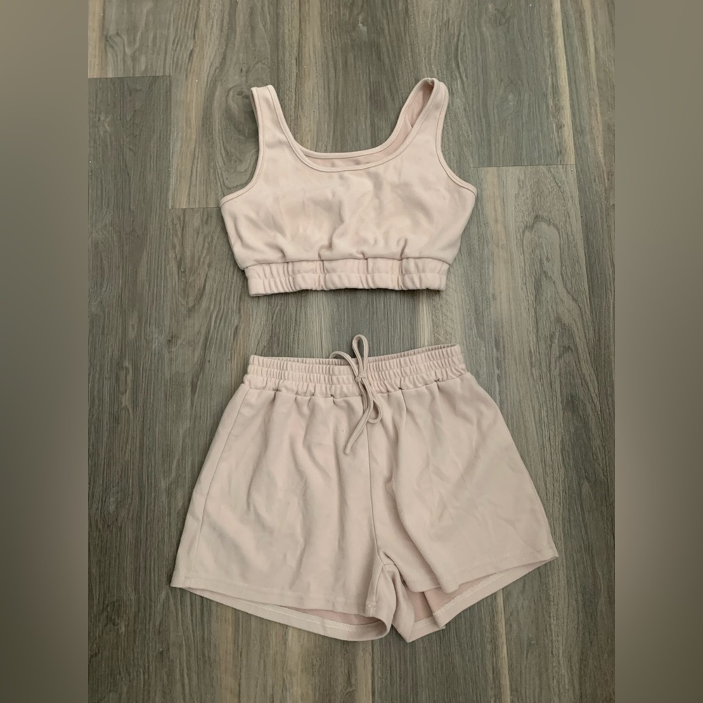 Size medium casual set of bralette and shorts